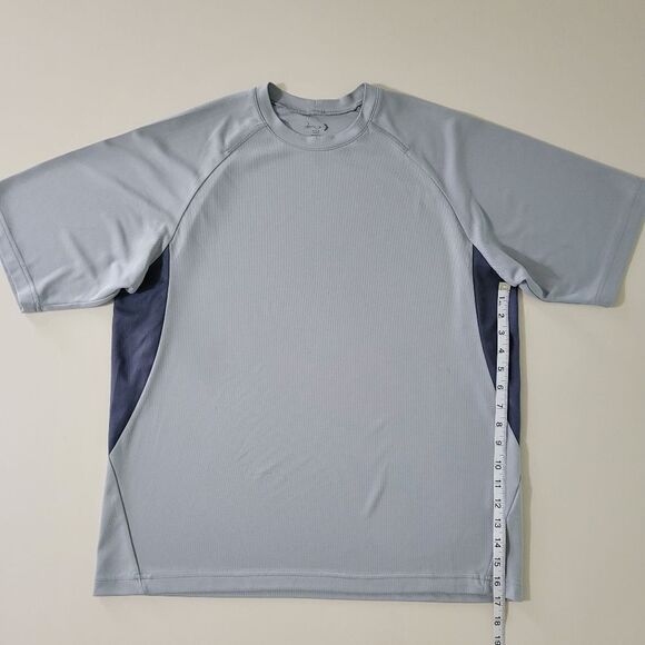 Ash City Performance Men's Mesh Gray Knit Crewneck Top - Picture 5 of 10